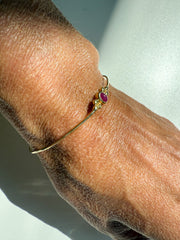 Bracelete rubi ouro 18k