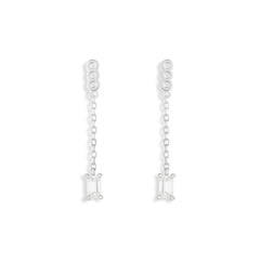 Earjacket regulável moissanite