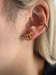 Brinco Earcuff Citrino