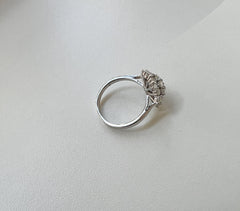Anel chuveiro moissanite