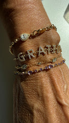 Pulseira ametista natural Lavander