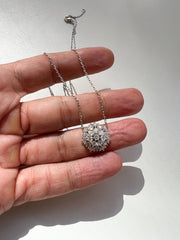 Colar chuveiro moissanite