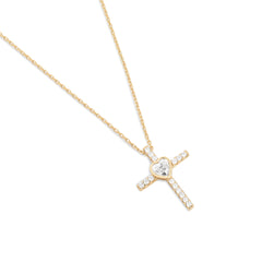Colar Cruz Angel heart