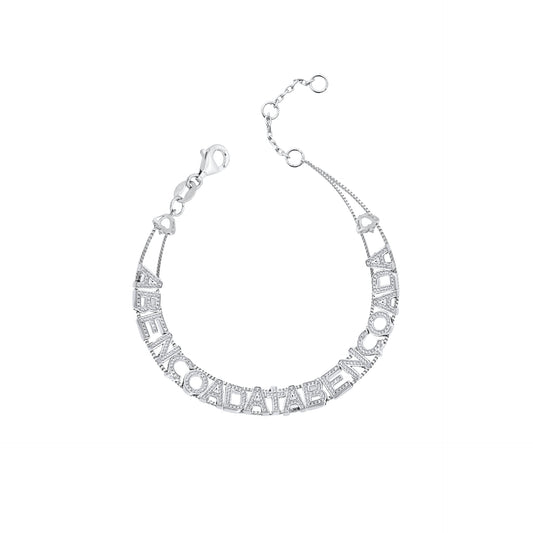 Pulseira ABENÇOADA cravada zircônias