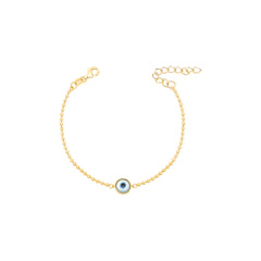 Pulseira bolinhas olho grego