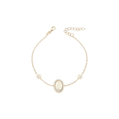 Pulseira Medalha Milagrosa Flores