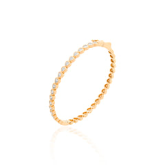 Pulseira rígida corações