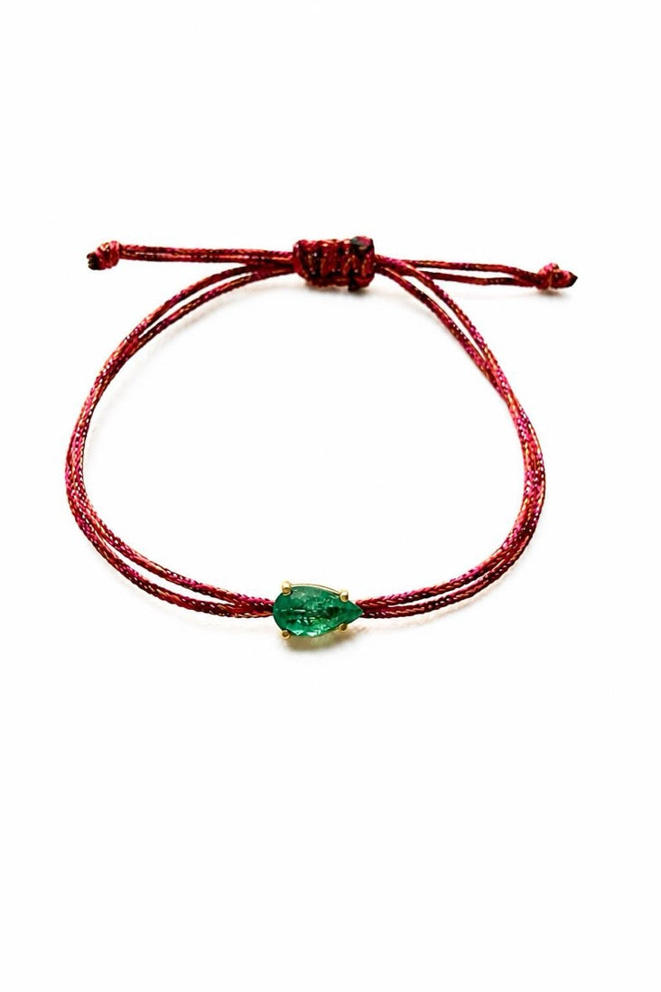 Pulseira esmeralda 5x9,3mm