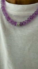 Colar pedras com Moissanites