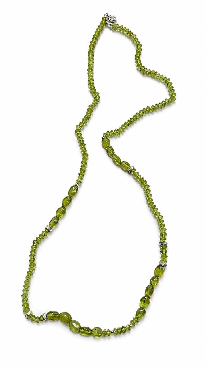 Colar pedras peridoto