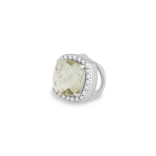 Pingente clic cravados Moissanites