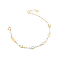 Pulseira pedras naturais Lilac