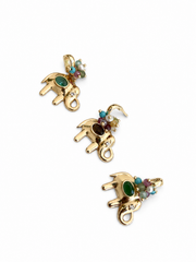 Pingente elefante pedras