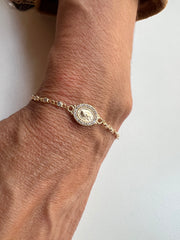 Pulseira medalha Santa Rita