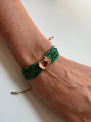 Pulseira pedras Jade