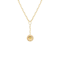 Colar lariat yellow fancy