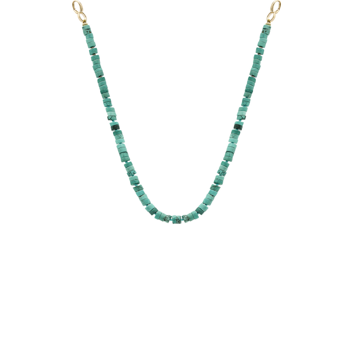 Colar pedras  turquesas verde com fecho