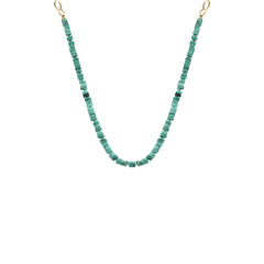 Colar pedras  turquesas verde com fecho