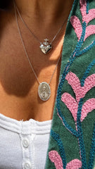 Colar medalha Nossa Senhora Aparecida moissanite 1 F