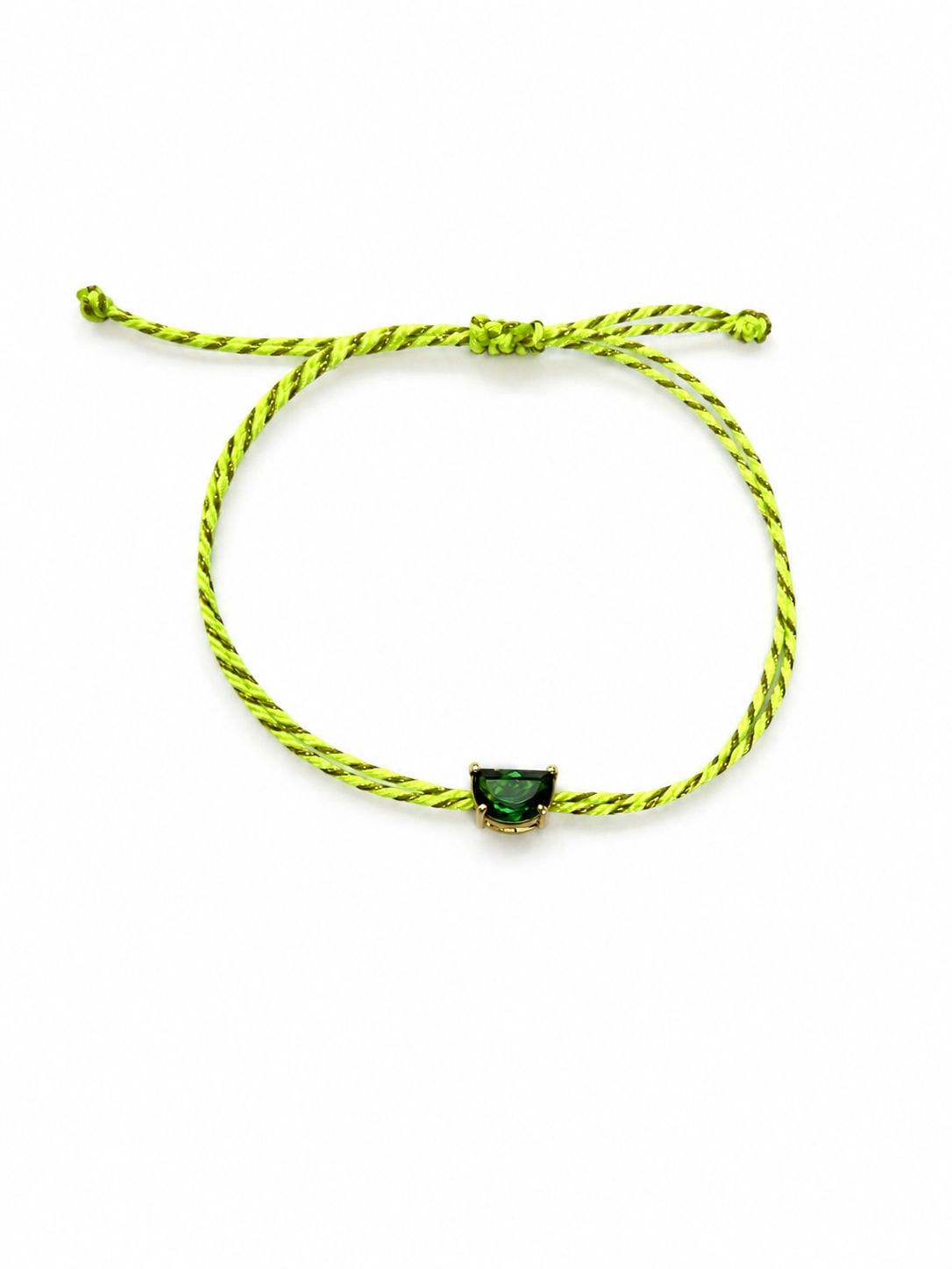 Pulseira meia lua turmalina