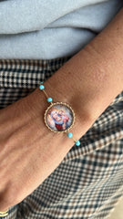 Pulseiras moedas Santas e Santo Antonio