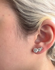 Earcuff 3 pontos moissanite