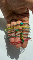Pulseira fio de seda Crisoberilo