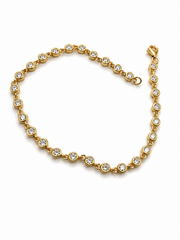 Pulseira ponto de luz Moissanite