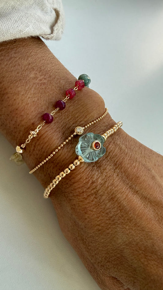 Pulseira pedras naturais