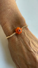 Pulseira flor pedras Capri