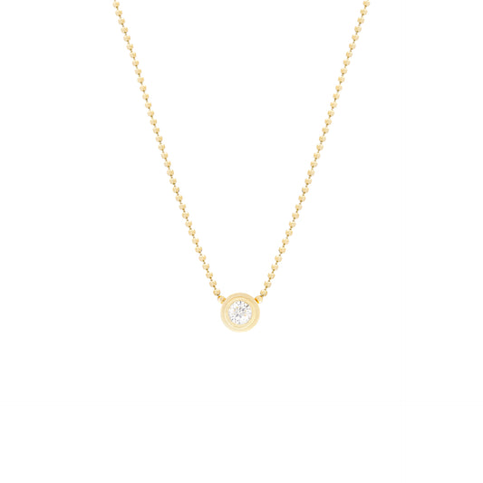 Colar ponto de luz moissanite bolinhas