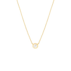Colar ponto de luz moissanite bolinhas