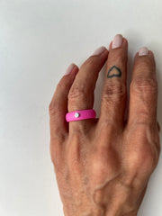 Anel Silicone colors Moissanite
