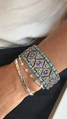 Pulseira fio faca cravação coroa