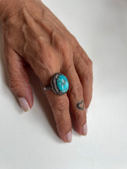 Anel Turquesa com chocolate