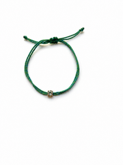 Pulseira fio de seda topázio incolor
