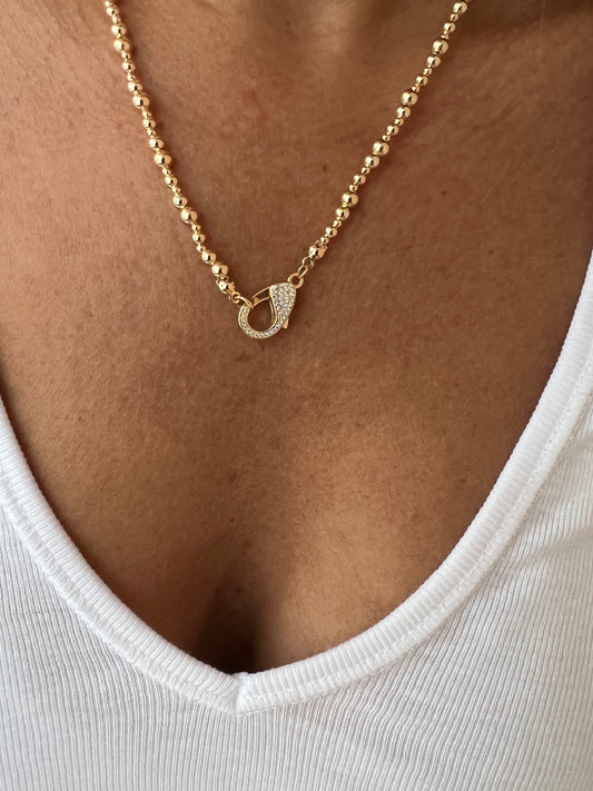 Colar bolinhas intercaladas