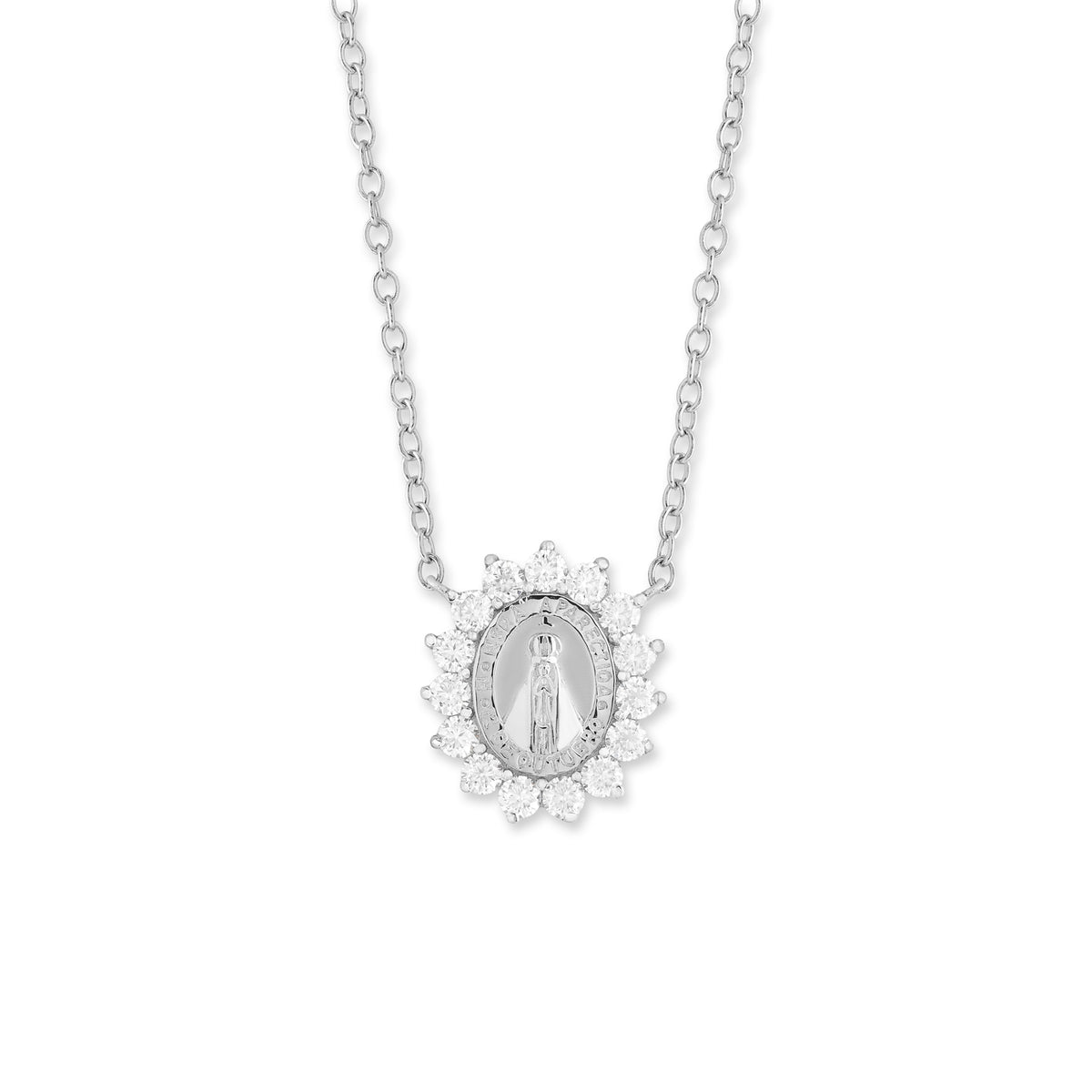 Medalha mini Nossa Senhora Aparecida moissanite