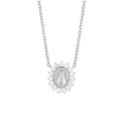 Medalha mini Nossa Senhora Aparecida moissanite