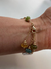 Pulseira pitangas pedras e Pérolas