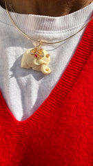 Pingente elefante off White