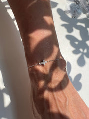 Pulseira Cruz moissanite