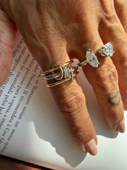 Anel Unity moissanite