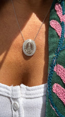 Colar Nossa  Senhora  Aparecida moissanite