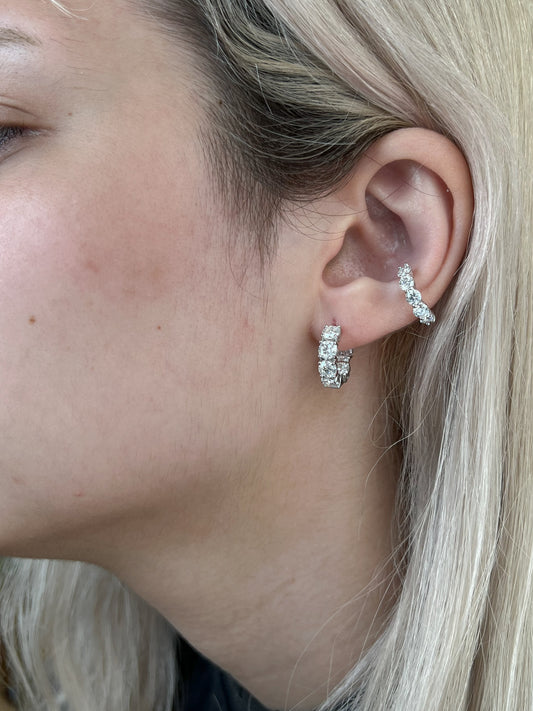 Piercing pedras moissanites