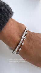 Pulseira Riviera Moissanite 21 cm