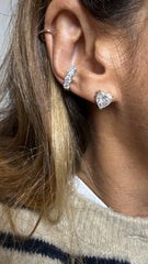 Piercing decrescente individual Moissanites