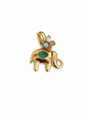Pingente elefante pedras