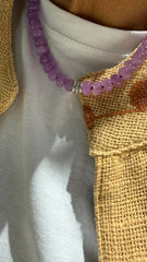 Colar pedras com Moissanites