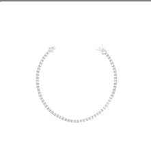Pulseira Riviera /moissanite 2.5 mm 4 garras